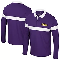 NCAA LSU Tigers Too Cool For School Long Sleeve Polo