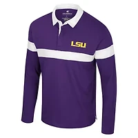 NCAA LSU Tigers Too Cool For School Long Sleeve Polo