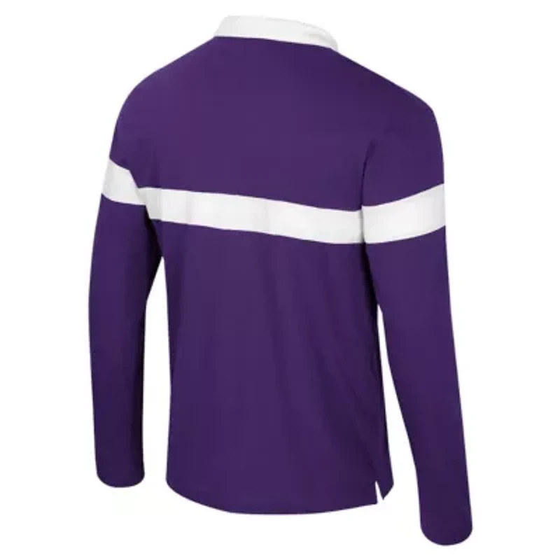 NCAA LSU Tigers Too Cool For School Long Sleeve Polo