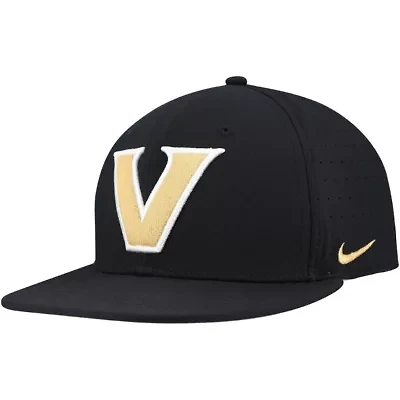 NCAA Nike Vanderbilt Commodores 2025 On-Field True Performance Baseball Fitted Hat
