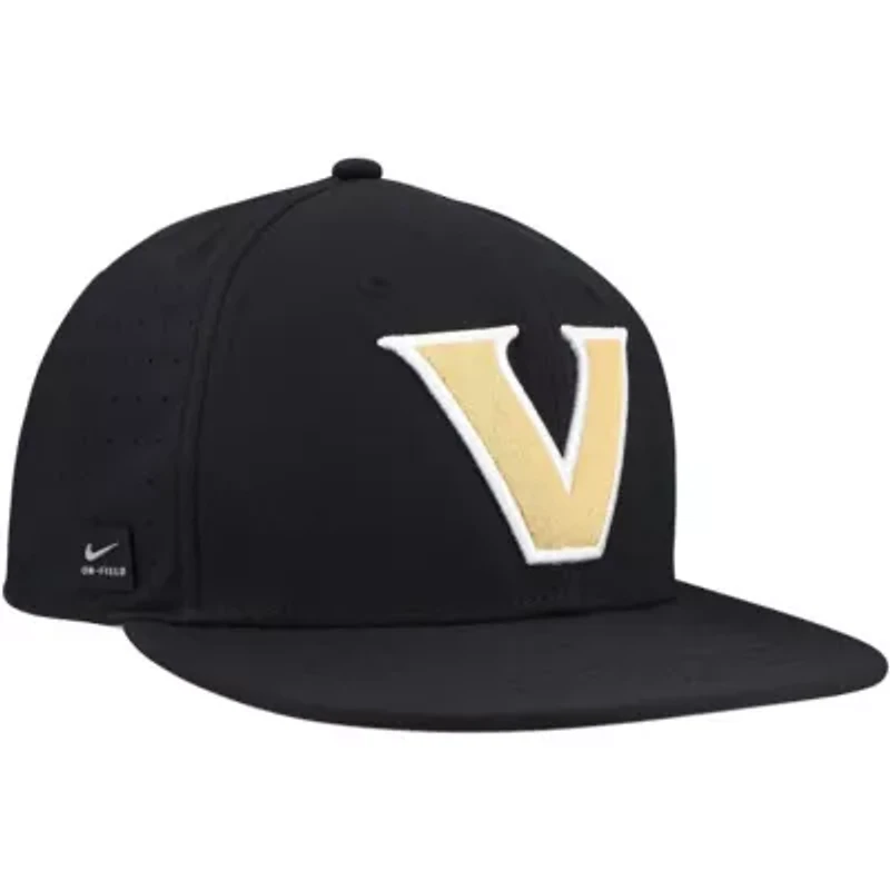 NCAA Nike Vanderbilt Commodores 2025 On-Field True Performance Baseball Fitted Hat
