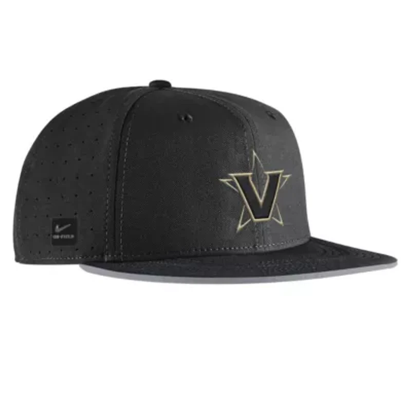 NCAA Nike Vanderbilt Commodores 2025 On-Field True Dri-FIT Fitted Hat