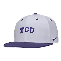 NCAA Nike TCU Horned Frogs On-Field Baseball Performance Fitted Hat