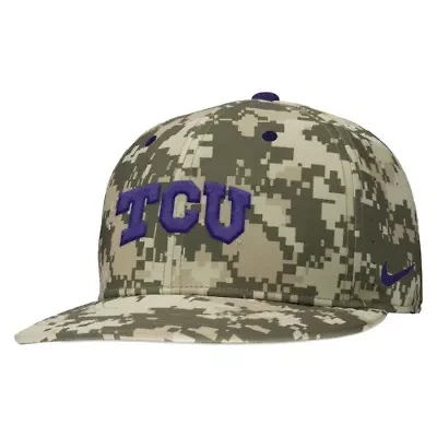 NCAA Nike Digital TCU Horned Frogs On-Field Baseball Performance Fitted Hat
