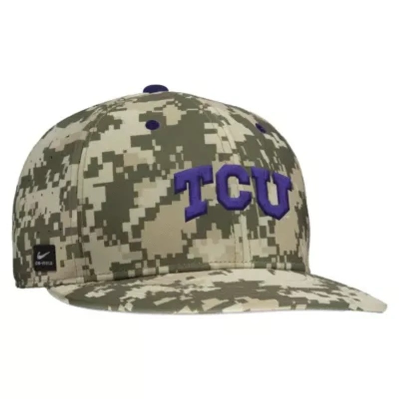 NCAA Nike Digital TCU Horned Frogs On-Field Baseball Performance Fitted Hat