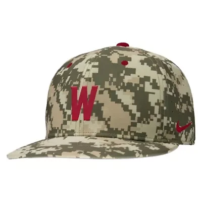 NCAA Nike Digital Washington State Cougars On-Field Baseball Performance Fitted Hat
