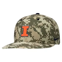 NCAA Nike Digital Illinois Fighting Illini On-Field Baseball Performance Fitted Hat