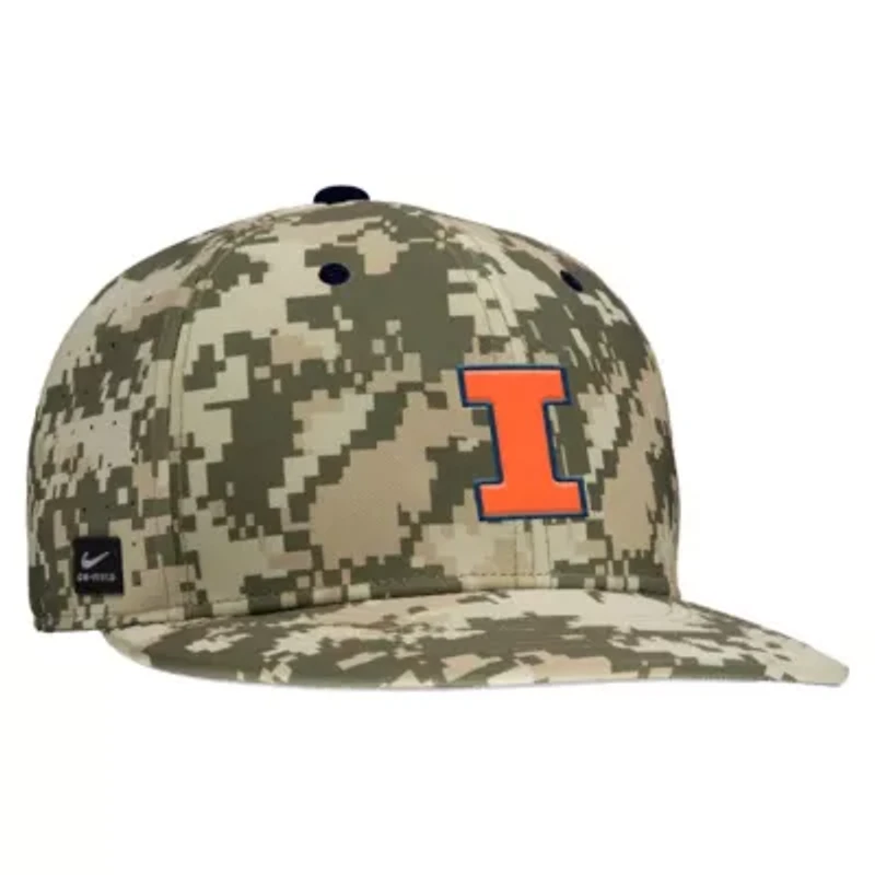 NCAA Nike Digital Illinois Fighting Illini On-Field Baseball Performance Fitted Hat