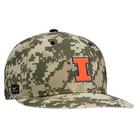 NCAA Nike Digital Illinois Fighting Illini On-Field Baseball Performance Fitted Hat