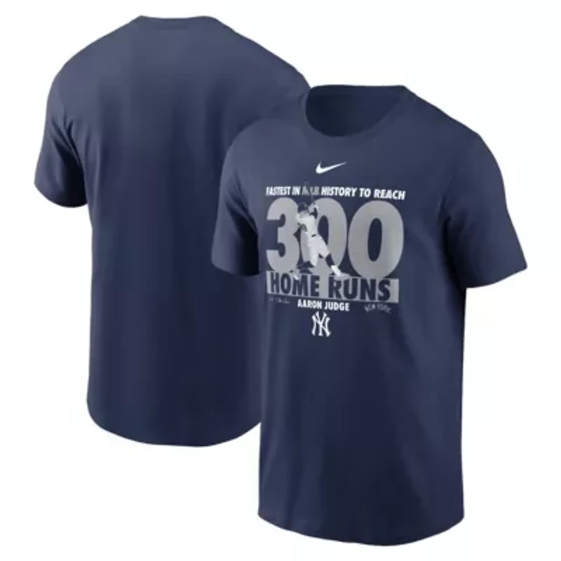 MLB Nike Aaron Judge New York Yankees 300 Home Runs Milestone T-Shirt
