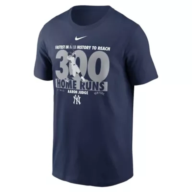 MLB Nike Aaron Judge New York Yankees 300 Home Runs Milestone T-Shirt