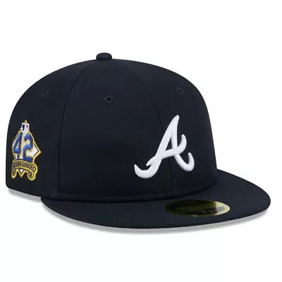 MLB Atlanta Braves 2025 Jackie Robinson Day Retro Crown 59FIFTY Unstructured Fitted Hat