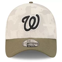 MLB Light Beige/Olive Washington Nationals 2025 Armed Forces Day 39THIRTY Flex Hat