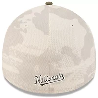MLB Light Beige/Olive Washington Nationals 2025 Armed Forces Day 39THIRTY Flex Hat