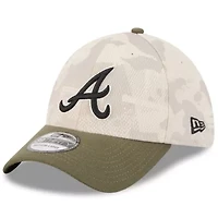 MLB Light Beige/Olive Atlanta Braves 2025 Armed Forces Day 39THIRTY Flex Hat