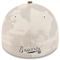 MLB Light Beige/Olive Atlanta Braves 2025 Armed Forces Day 39THIRTY Flex Hat