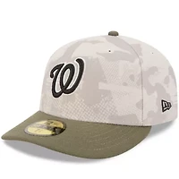 MLB Light Beige/Olive Washington Nationals 2025 Armed Forces Day 59FIFTY Fitted Hat