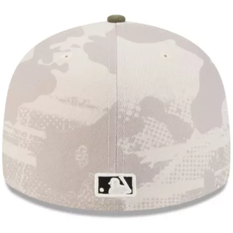 MLB Light Beige/Olive Washington Nationals 2025 Armed Forces Day 59FIFTY Fitted Hat