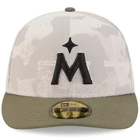 MLB Light Beige/Olive Minnesota Twins 2025 Armed Forces Day 59FIFTY Fitted Hat