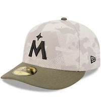 MLB Light Beige/Olive Minnesota Twins 2025 Armed Forces Day 59FIFTY Fitted Hat