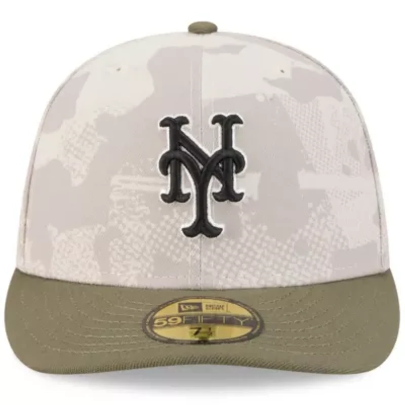 MLB Light Beige/Olive New York Mets 2025 Armed Forces Day 59FIFTY Fitted Hat