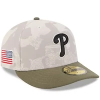 MLB Light Beige/Olive Philadelphia Phillies 2025 Armed Forces Day 59FIFTY Fitted Hat