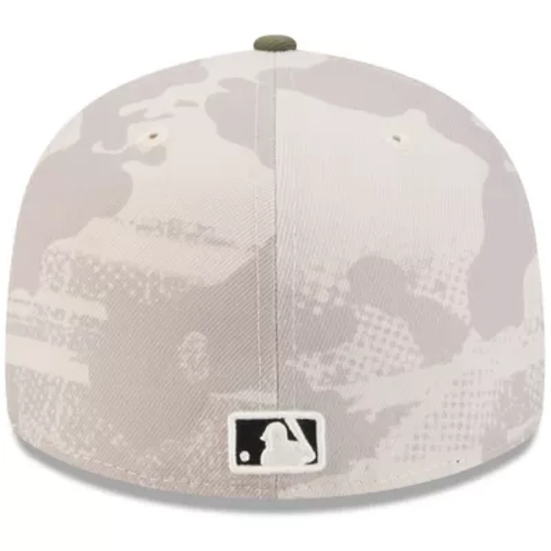 MLB Light Beige/Olive Philadelphia Phillies 2025 Armed Forces Day 59FIFTY Fitted Hat