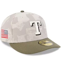 MLB Light Beige/Olive Texas Rangers 2025 Armed Forces Day 59FIFTY Fitted Hat