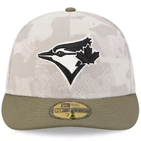 Toronto Blue Jays MLB Light Beige/Olive 2025 Armed Forces Day 59FIFTY Fitted Hat