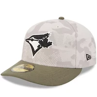 Toronto Blue Jays MLB Light Beige/Olive 2025 Armed Forces Day 59FIFTY Fitted Hat