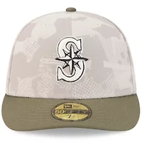 MLB Light Beige/Olive Seattle Mariners 2025 Armed Forces Day 59FIFTY Fitted Hat