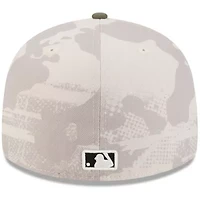 MLB Light Beige/Olive Seattle Mariners 2025 Armed Forces Day 59FIFTY Fitted Hat
