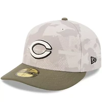 MLB Light Beige/Olive Cincinnati Reds 2025 Armed Forces Day 59FIFTY Fitted Hat