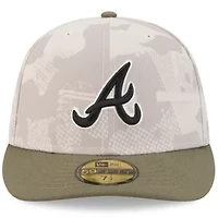 MLB Light Beige/Olive Atlanta Braves 2025 Armed Forces Day 59FIFTY Fitted Hat