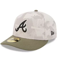 MLB Light Beige/Olive Atlanta Braves 2025 Armed Forces Day 59FIFTY Fitted Hat