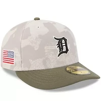 MLB Light Beige/Olive Detroit Tigers 2025 Armed Forces Day 59FIFTY Fitted Hat