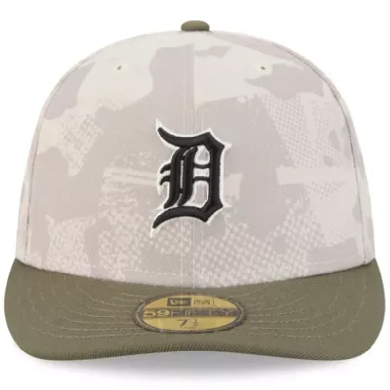 MLB Light Beige/Olive Detroit Tigers 2025 Armed Forces Day 59FIFTY Fitted Hat