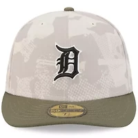 MLB Light Beige/Olive Detroit Tigers 2025 Armed Forces Day 59FIFTY Fitted Hat