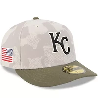 MLB Light Beige/Olive Kansas City Royals 2025 Armed Forces Day 59FIFTY Fitted Hat