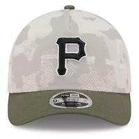 MLB Light Beige/Olive Pittsburgh Pirates 2025 Armed Forces Day 9FORTY M-Crown A-Frame Adjustable Hat