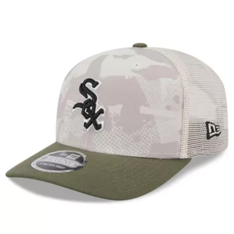 Chicago White Sox MLB Light Beige/Olive Chicago Sox 2025 Armed Forces Day 9SEVENTY Stretch-Snap Hat