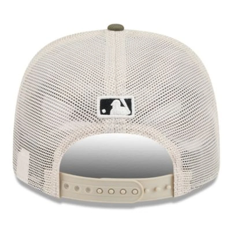 Toronto Blue Jays MLB Light Beige/Olive Toronto Jays 2025 Armed Forces Day 9SEVENTY Stretch-Snap Hat