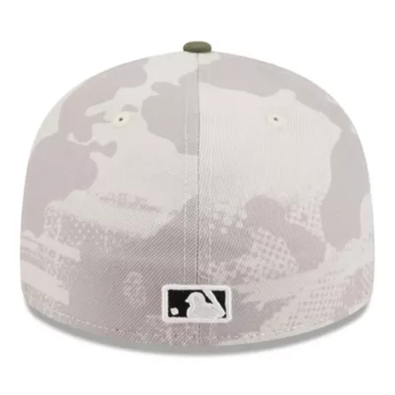 MLB Light Beige/Olive Milwaukee Brewers 2025 Armed Forces Day Low 59FIFTY Fitted Hat
