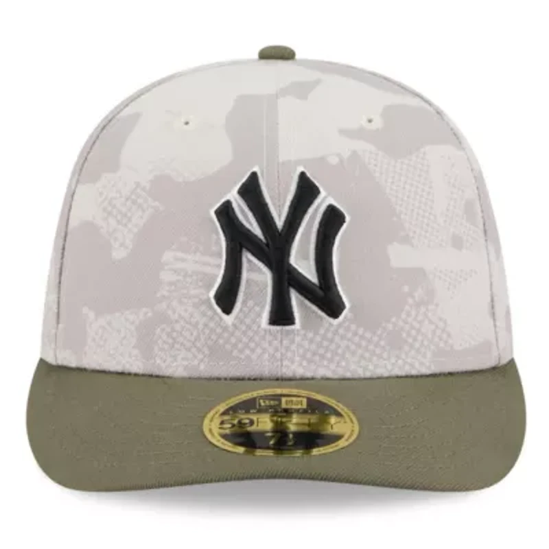 MLB Light Beige/Olive New York Yankees 2025 Armed Forces Day Low 59FIFTY Fitted Hat