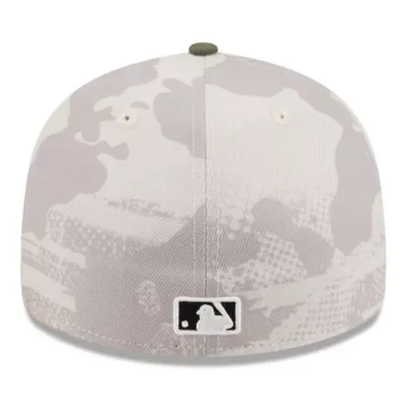MLB Light Beige/Olive Pittsburgh Pirates 2025 Armed Forces Day Low 59FIFTY Fitted Hat