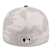 MLB Light Beige/Olive Pittsburgh Pirates 2025 Armed Forces Day Low 59FIFTY Fitted Hat
