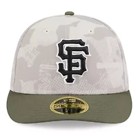 MLB Light Beige/Olive San Francisco Giants 2025 Armed Forces Day Low 59FIFTY Fitted Hat