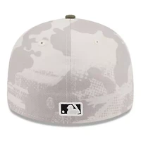 MLB Light Beige/Olive San Francisco Giants 2025 Armed Forces Day Low 59FIFTY Fitted Hat