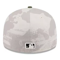 MLB Light Beige/Olive Seattle Mariners 2025 Armed Forces Day Low 59FIFTY Fitted Hat