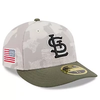 MLB Light Beige/Olive St. Louis Cardinals 2025 Armed Forces Day Low 59FIFTY Fitted Hat